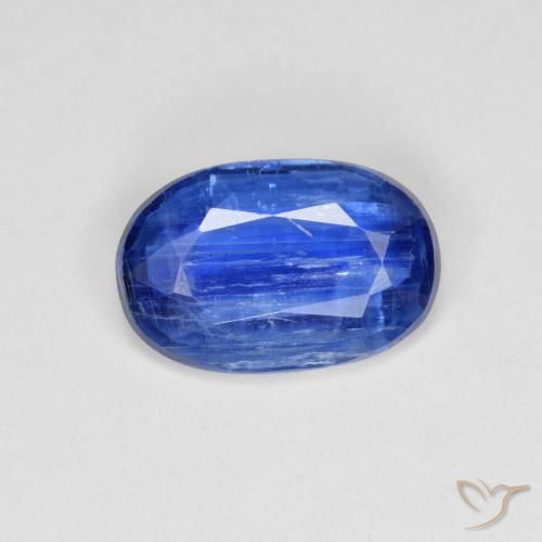 2.31ct 자연스러운 네이비 블루 카이아나이트, 타원형, SI