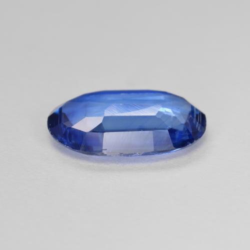 3.04캐럿 천연 딥 블루 카이아나이트, 타원형 컷, 12.2×8.4 mm, VS-SI