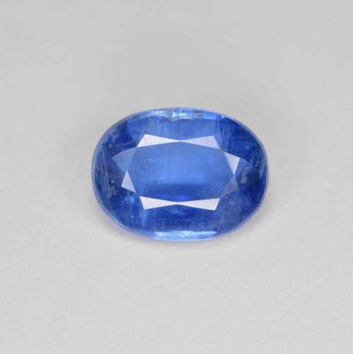 3.12캐럿 천연 네이비 블루 카이아나이트, 타원형 컷, 10.1×7.6 mm, VS-SI