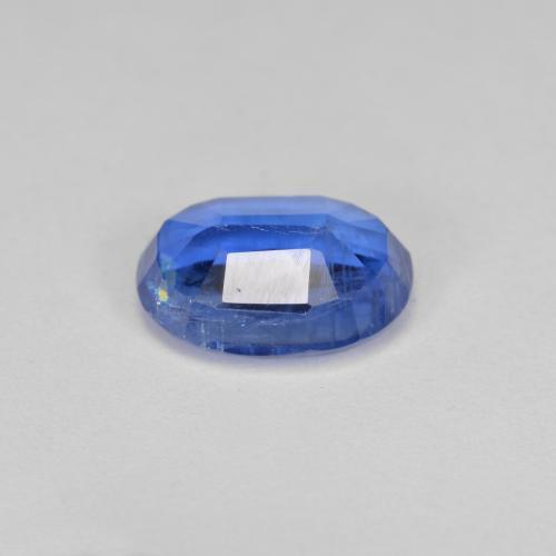 3.12캐럿 천연 네이비 블루 카이아나이트, 타원형 컷, 10.1×7.6 mm, VS-SI