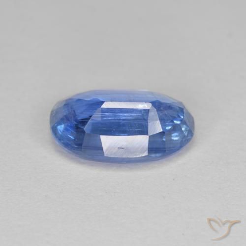 2.72캐럿 천연 다크 블루 카이아나이트, 타원형 컷, 10.1×7.2 mm, SI