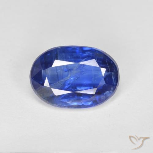 2.44ct 자연스러운 진한 파랑 카이아나이트, 타원형, SI-I1