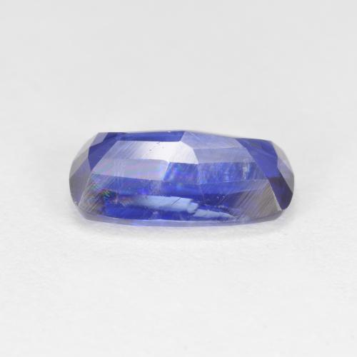 2.68캐럿 천연 인텐스 블루 카이아나이트, 쿠션 컷, 10.7×6 mm, SI