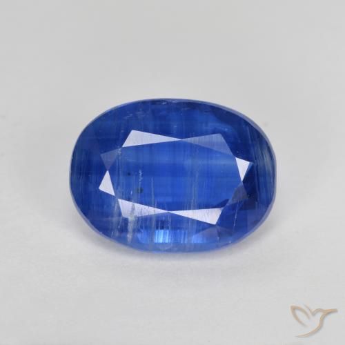 2.74ct 자연스러운 진한 파랑 카이아나이트, 타원형, SI