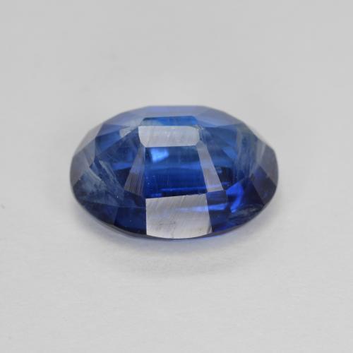 3.38캐럿 천연 이집트 블루 카이아나이트, 타원형 컷, 10×7.9 mm, SI