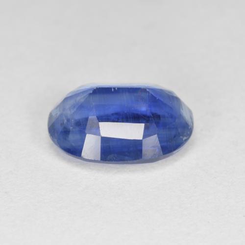 3.22캐럿 천연 딥 블루 카이아나이트, 타원형 컷, 10.2×8 mm, SI-I1