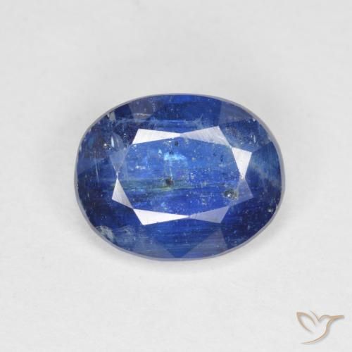 3.61ct 자연스러운 진한 파랑 카이아나이트, 타원형, SI-I1