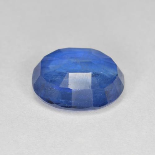 3.86캐럿 천연 이집트 블루 카이아나이트, 타원형 컷, 10.3×8.4 mm, SI-I1