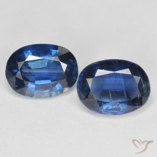 3.28캐럿 천연 네이비 블루 카이아나이트 보석, 타원형 컷, 8.1×6.1 mm, VS-SI