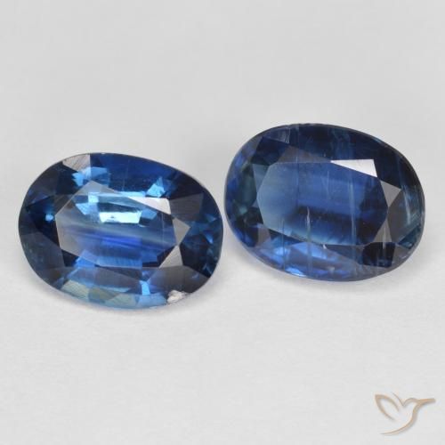 3.28캐럿 천연 네이비 블루 카이아나이트 보석, 타원형 컷, 8.1×6.1 mm, VS-SI