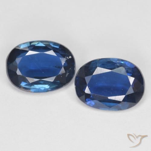 2.68캐럿 천연 네이비 블루 카이아나이트 보석, 타원형 컷, 8.1×6.1 mm, VS-SI