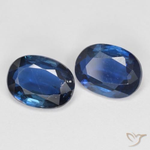 2.68캐럿 천연 네이비 블루 카이아나이트 보석, 타원형 컷, 8.1×6.1 mm, VS-SI