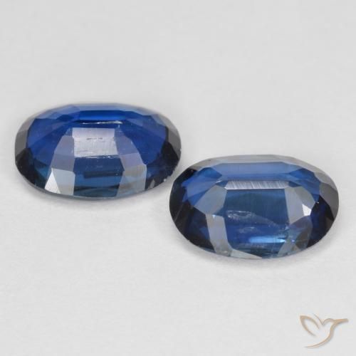 2.68캐럿 천연 네이비 블루 카이아나이트 보석, 타원형 컷, 8.1×6.1 mm, VS-SI