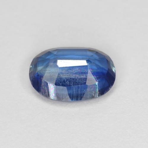 1.49캐럿 천연 네이비 블루 카이아나이트, 타원형 컷, 8.2×6.2 mm, VS-SI