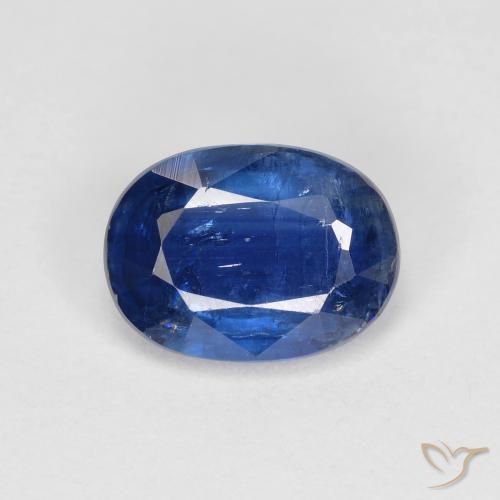 1.50ct 자연스러운 네이비 블루 카이아나이트, 타원형, VS-SI