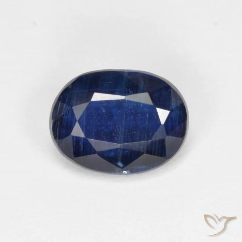 1.61ct 자연스러운 진한 파란색 카이아나이트, 타원형, VS-SI