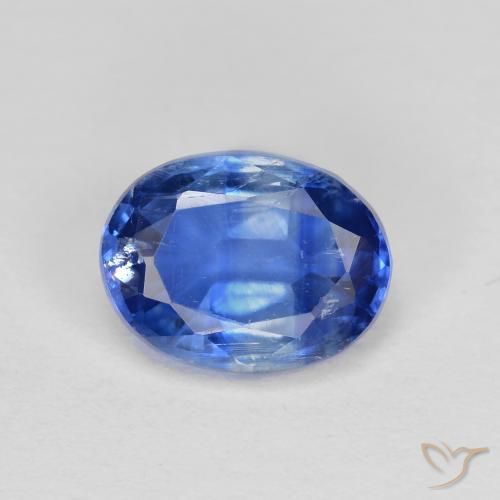 1.64ct 자연스러운 딥 애저 블루 카이아나이트, 타원형, VS-SI