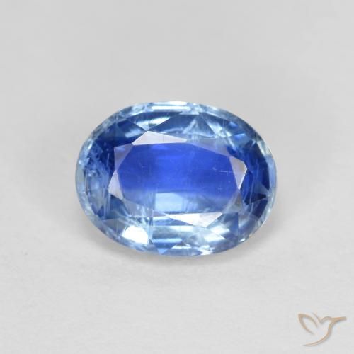 1.65ct 자연스러운 딥 애저 블루 카이아나이트, 타원형, VS-SI