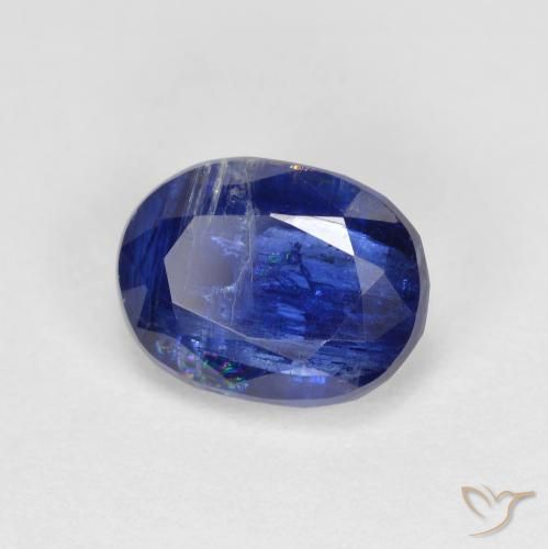 2.04ct 자연스러운 로얄 블루 카이아나이트, 타원형, VS-SI