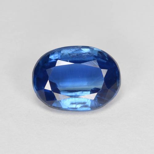 1.52캐럿 천연 네이비 블루 카이아나이트, 타원형 컷, 8.1×6 mm, VS