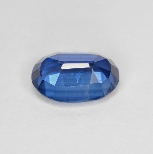 1.52캐럿 천연 네이비 블루 카이아나이트, 타원형 컷, 8.1×6 mm, VS
