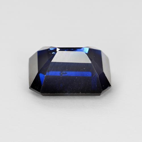 2.08캐럿 천연 다크 블루 카이아나이트, 에메랄드 컷, 8.2×6.1 mm, VS