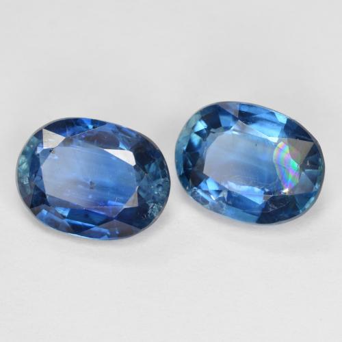 2.95캐럿 천연 네이비 블루 카이아나이트 보석, 타원형 컷, 8.2×6.2 mm, VS-SI