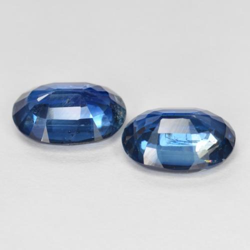2.95캐럿 천연 네이비 블루 카이아나이트 보석, 타원형 컷, 8.2×6.2 mm, VS-SI