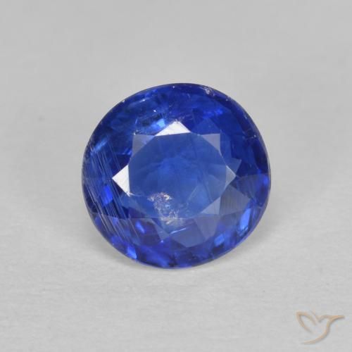 0.94ct 자연스러운 진한 파랑 카이아나이트, 둥근, SI-I1