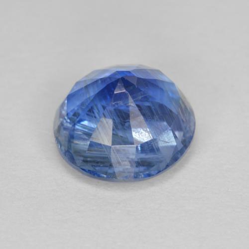 1.90캐럿 천연 다크 블루 카이아나이트, 라운드 컷, 7.18 mm, SI