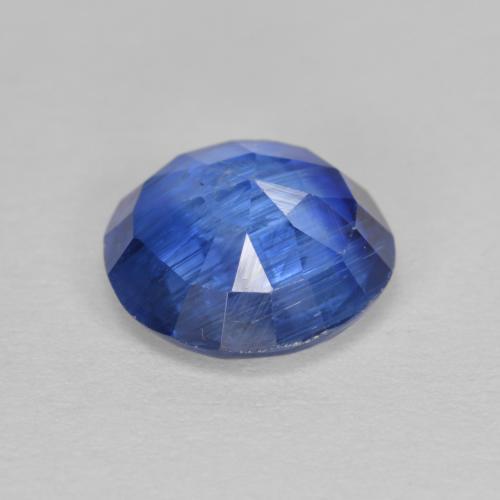 2.88캐럿 천연 트루 블루 카이아나이트, 라운드 컷, 9.01 mm, SI