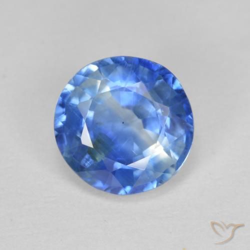 1.53ct 자연스러운 라이트 네이비 블루 카이아나이트, 둥근, SI