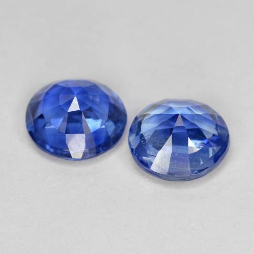 1.94캐럿 천연 라이트 콘플라워 블루 카이아나이트 보석, 라운드 컷, 6.09 mm, SI-I1