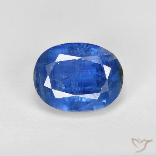 2.07ct 자연스러운 진한 파란색 카이아나이트, 타원형, SI