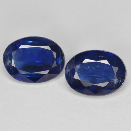 3.07캐럿 천연 로열 블루 카이아나이트 보석, 타원형 컷, 8.1×6.1 mm, SI