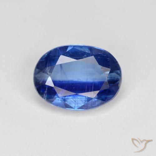 1.76ct 자연스러운 네이비 블루 카이아나이트, 타원형, VS-SI