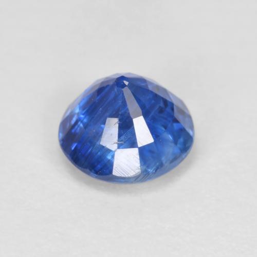 1.22캐럿 천연 딥 애저 블루 카이아나이트, 라운드 컷, 6.14 mm, VS-SI