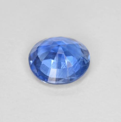 0.81캐럿 천연 밝은 네이비 블루 카이아나이트, 라운드 컷, 5.90 mm, VS