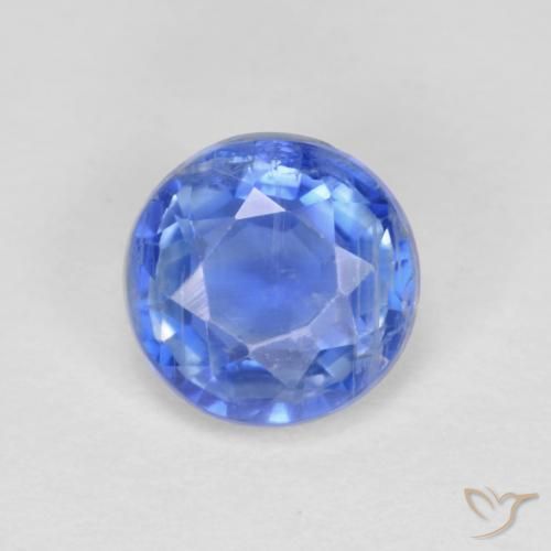 1.41ct 자연스러운 라이트 네이비 블루 카이아나이트, 둥근, VS-SI