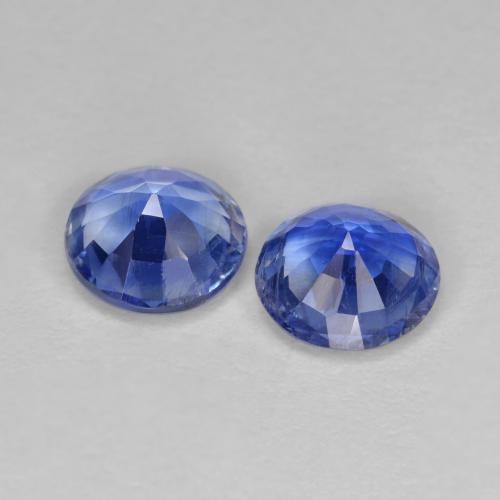 1.78캐럿 천연 네이비 블루 카이아나이트 보석, 라운드 컷, 6.02 mm, VS-SI
