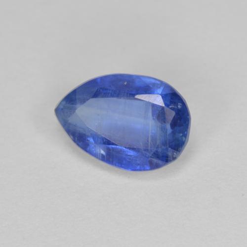 0.94캐럿 천연 네이비 블루 카이아나이트, 배 모양, 7×4.9 mm, SI