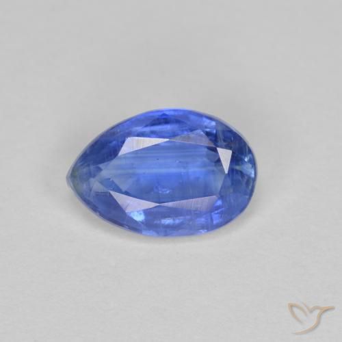 0.81ct 자연스러운 미디엄 네이비 블루 카이아나이트, 배 모양, SI