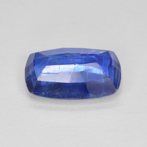 3.02캐럿 천연 딥 애저 블루 카이아나이트, 쿠션 컷, 10.7×7.5 mm, SI