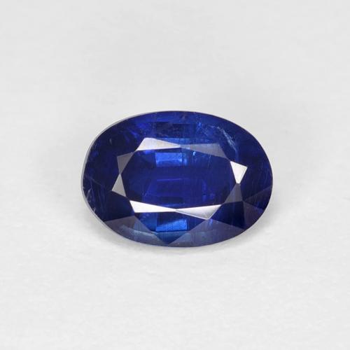 0.98캐럿 천연 로열 블루 카이아나이트, 타원형 컷, 7×5.1 mm, VS