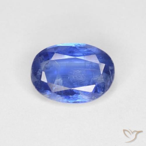 0.97ct 자연스러운 진한 파란색 카이아나이트, 타원형, VS-SI