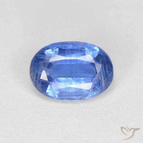 1.10ct 자연스러운 네이비 블루 카이아나이트, 타원형, VS-SI