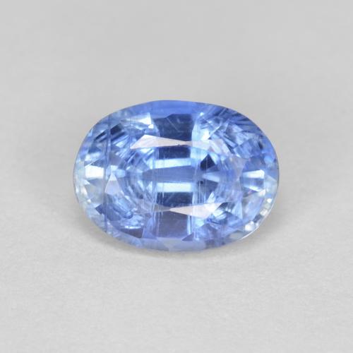 1.07캐럿 천연 라이트 네이비 블루 카이아나이트, 타원형 컷, 7×5.2 mm, VS-SI
