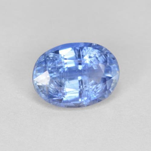 1.07캐럿 천연 라이트 네이비 블루 카이아나이트, 타원형 컷, 7×5.2 mm, VS-SI
