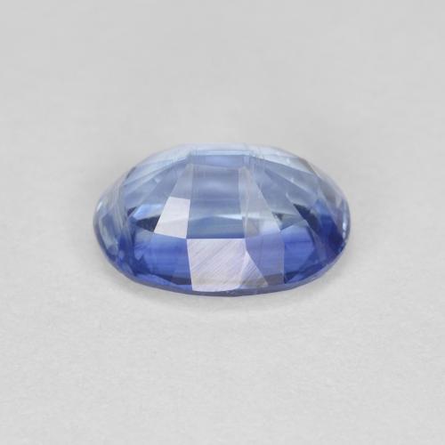 1.07캐럿 천연 라이트 네이비 블루 카이아나이트, 타원형 컷, 7×5.2 mm, VS-SI