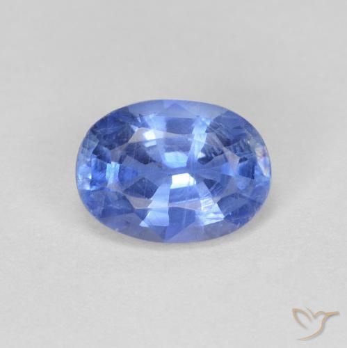 0.89ct 자연스러운 하늘색 카이아나이트, 타원형, VS